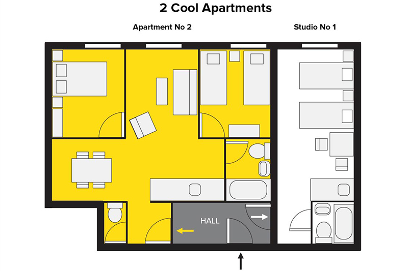 2 cool apartments zagreb
